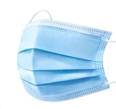 Trijų sluoksnių sutirštinta vienkartinė veido kaukė